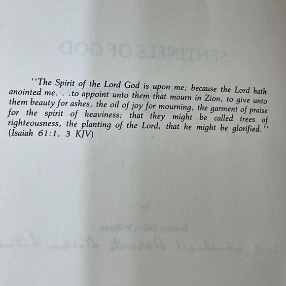 Sentinels Of God by Roberta Dillon Williams Paperback Booklet Signed - Picture 5 of 8